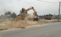 گزارش تصویری  نخاله برداری خیابان شهید آل نبی (حاشیه خندق)